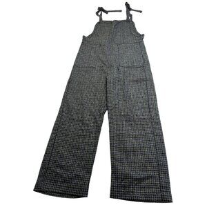 Jo Sephine Tie Shoulder Jumpsuit in Black Houndstooth